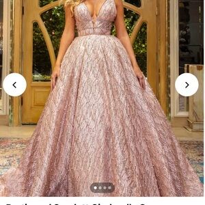 Portia and Scarlett Blush Pink Prom Dress